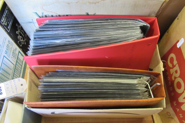 RED AND A  BROWN FOLDER OF  FIRST DAY COVERS Image