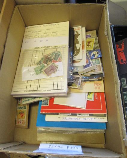 STOCK BOOKS AND PACKS OF WORLD STAMPS Image