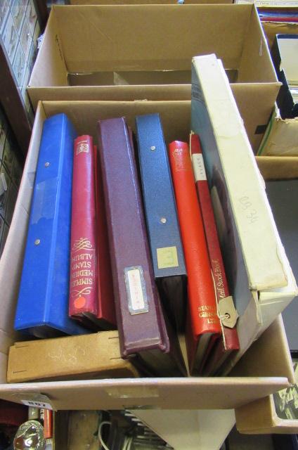 BOX OF WORLD STAMP ALBUMS Image