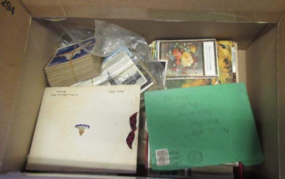 BOX OF POSTCARDS AND PHOTOS ETC Image