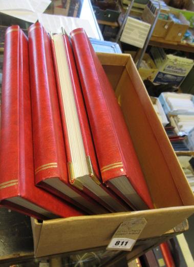 FOUR NEW EMPTY STAMP ALBUMS Image