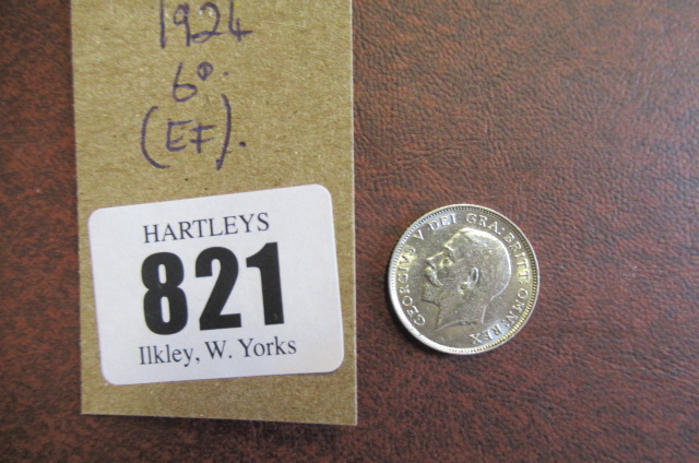 1924 SIXPENCE (EF) Image