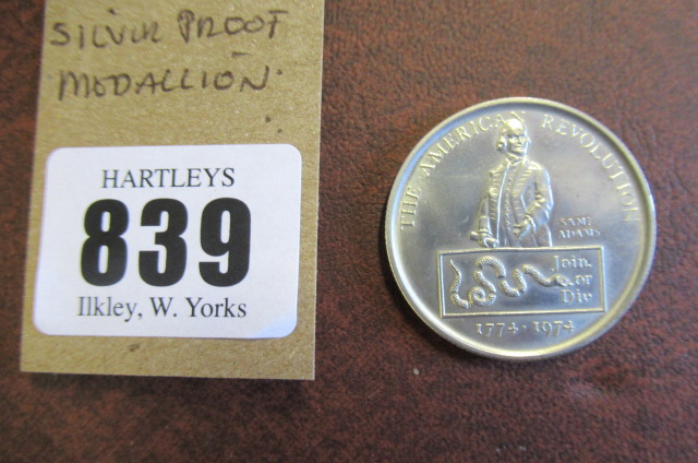 1971 AMERICAN SILVER PROOF MEDALLION Image