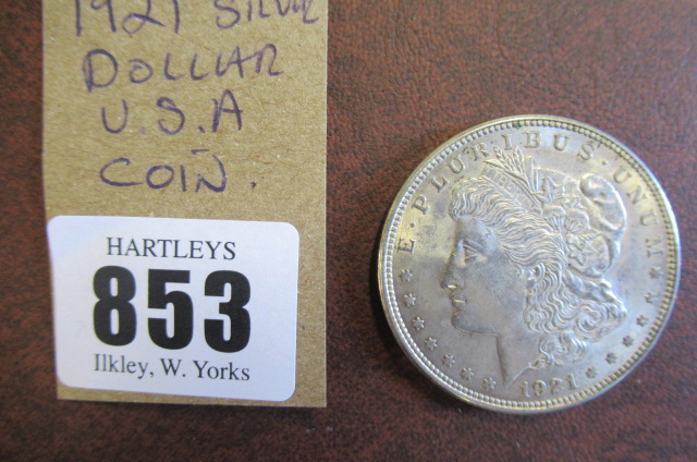 1921 SILVER US DOLLAR Image