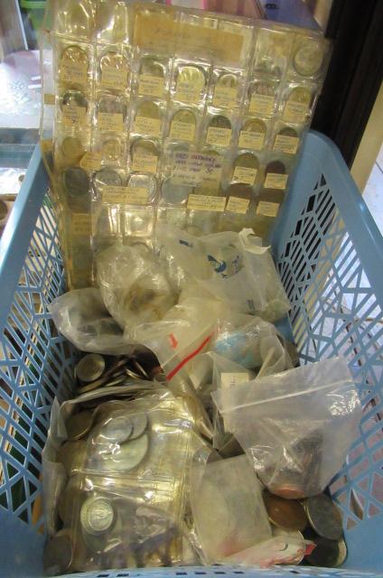 BOX OF WORLD COINS Image