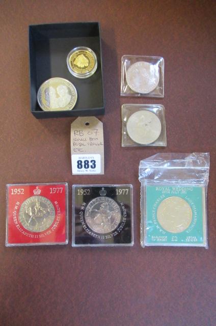 SMALL BOX OF ROYAL CROWNS ETC Image