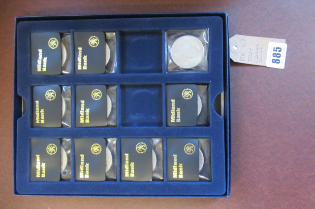 TRAY OF COMMEMORATIVE CROWNS Image