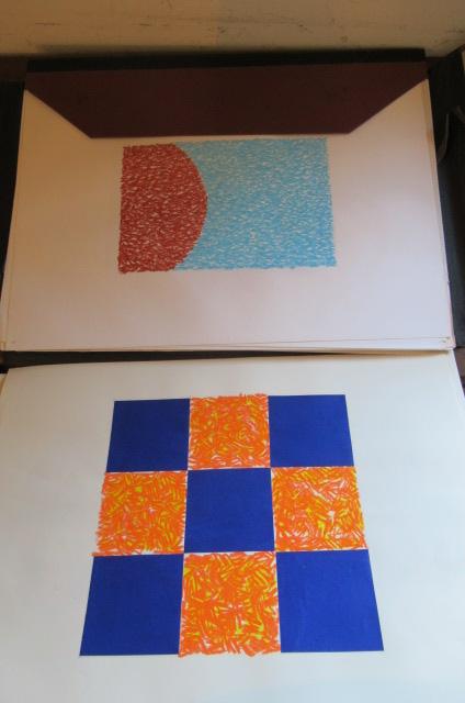 BURGANDY COLOURED FOLDER OF ARTWORK Image