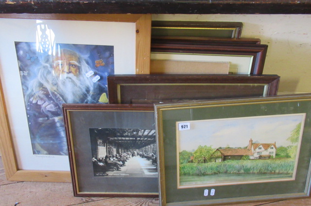 QUANTITY OF WATERCOLOURS AND OTHER PICTURES Image