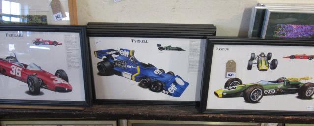 SET OF SIX FORMULA ONE  PICTURES Image