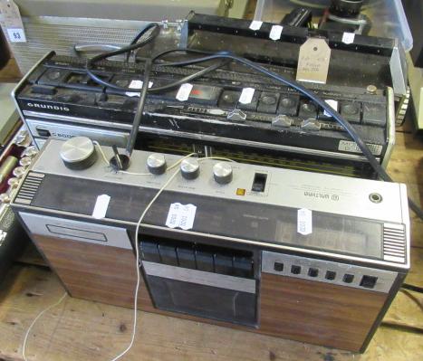 THREE RADIO CASSETTE RECORDERS Image
