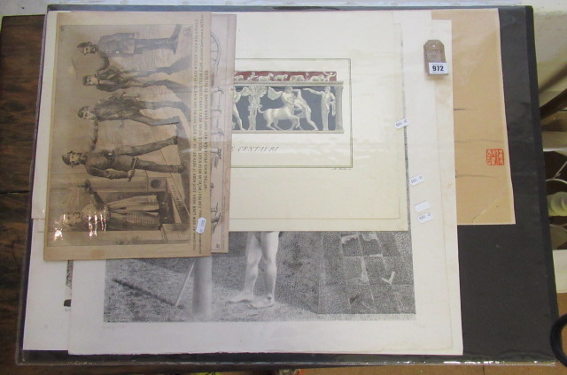 FOLDER OF PRINTS AND ENGRAVINGS ETC Image