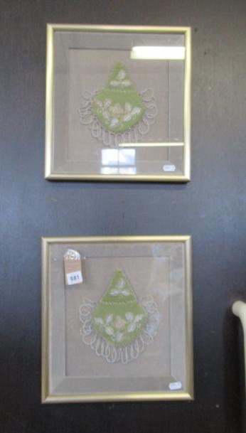 TWO FRAMED BEADWORK PURSES Image