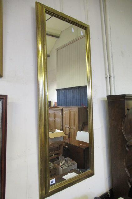 GILT FRAMED MIRROR Image