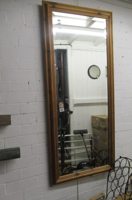 LARGE PINE FRAMED MIRROR Image