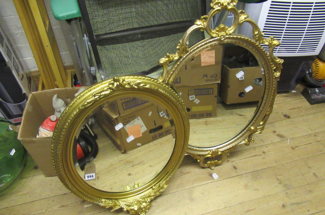 TWO DECORATIVE MIRRORS Image