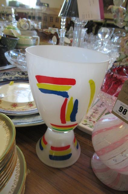 GERMAN MODERNIST GLASS VASE Image