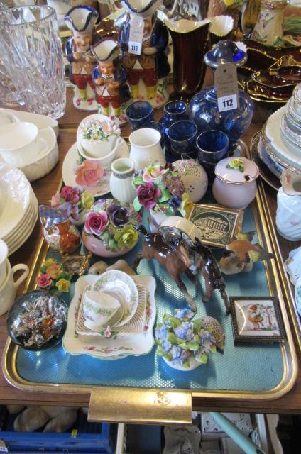 TRAY OF CERAMICS AND GLASS ETC Image
