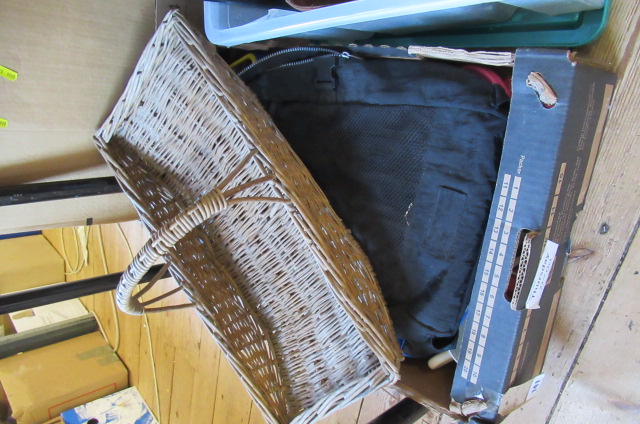 BOX OF TOYS  RUCKSACK AND TRUG Image