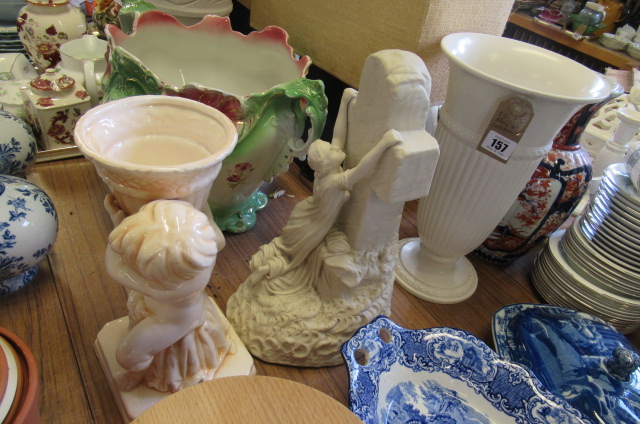 PARIAN FIGURE AND POTTERY URN Image