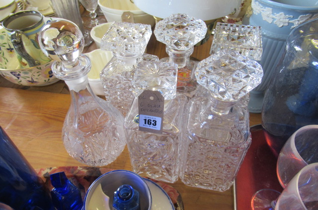SIX GLASS DECANTERS Image
