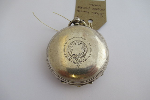 SILVER HUNTER CASED POCKET WATCH Image