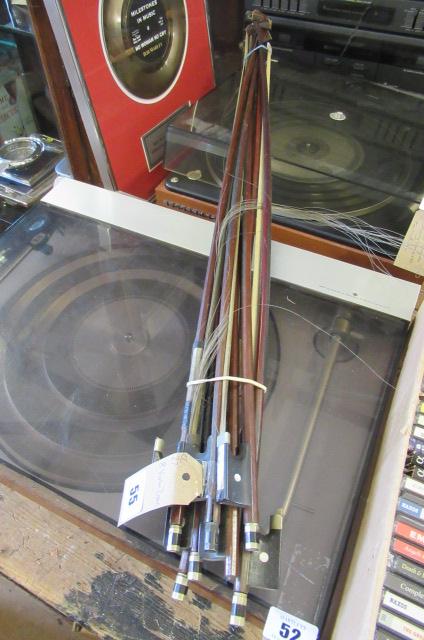 EIGHT VIOLIN BOWS Image