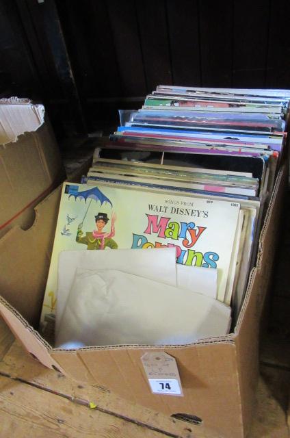 BOX OF LP RECORDS Image