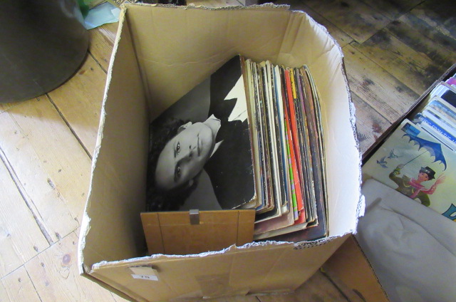 BOX OF LP RECORDS Image