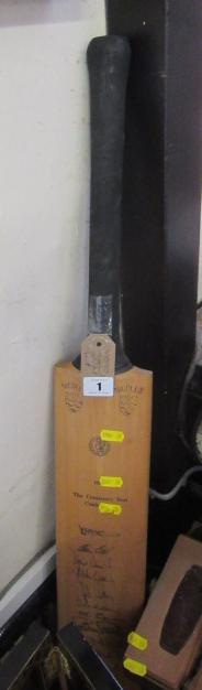 SIGNED CRICKET BAT Image