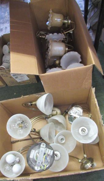 TWO BOXES OF LIGHTS AND SHADES Image