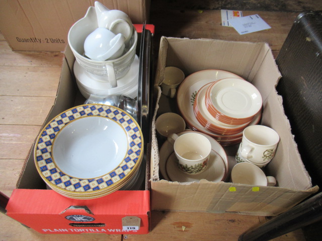 TWO BOXES OF CERAMICS ETC Image