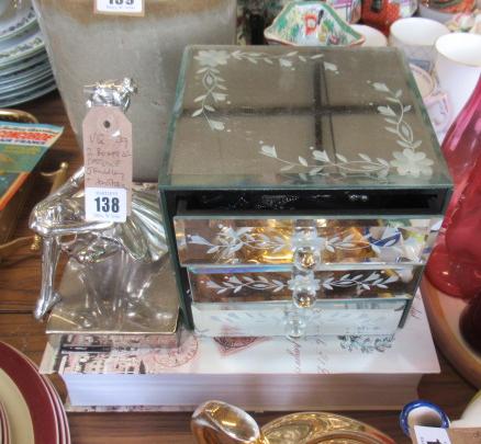 TWO BOXES OF COSTUME JEWELLERY AND ANOTHER Image