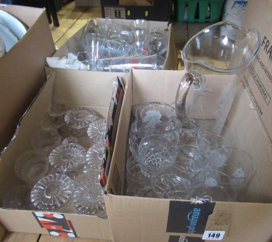 THREE BOXES OF GLASES Image