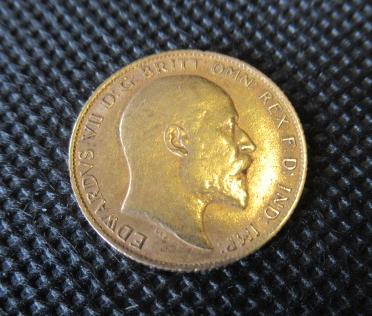 HALF GOLD SOVEREIGN 1907 Image