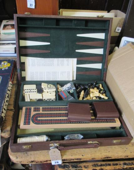 TRAVEL CASE OF VINTAGE GAMES Image