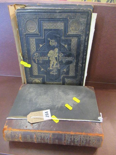 ANTIQUE PILGRIMS PROGRESS AND SHAKESPEARE BOOKS Image