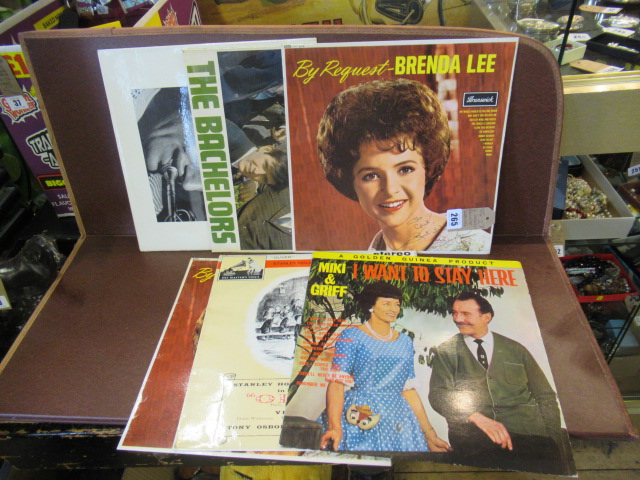SIX SIGNED RECORD SLIPS Image