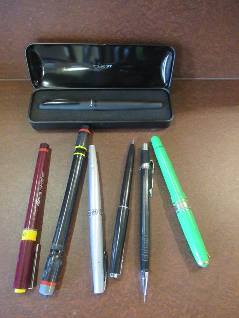 BOX OF FOUNTAIN AND OTHER PENS  Image