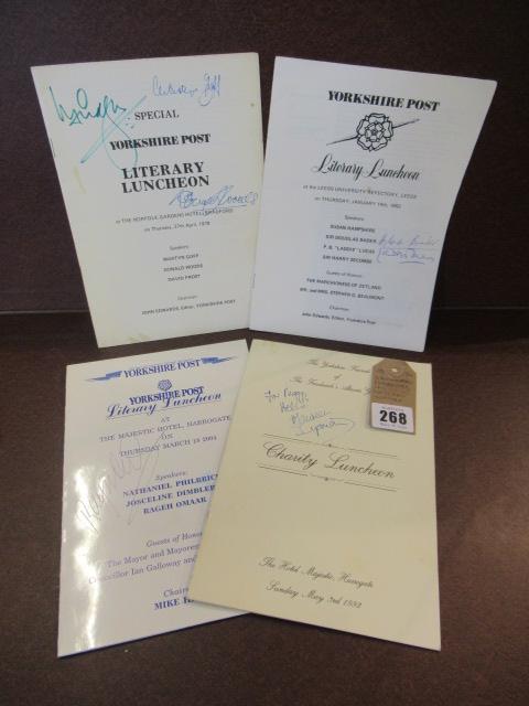 FOUR AUTOGRAPHED PROGRAMMES INCLUDING MAUREEN LIPMAN Image