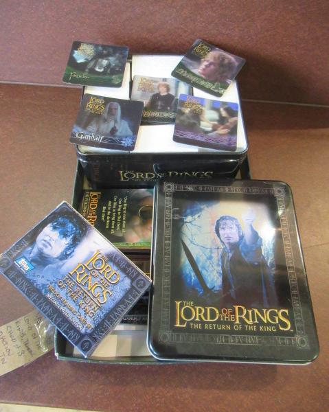 LORD OF THE RINGS TRADING CARDS AND 3D ACTION FLIPZ TIN SETS Image