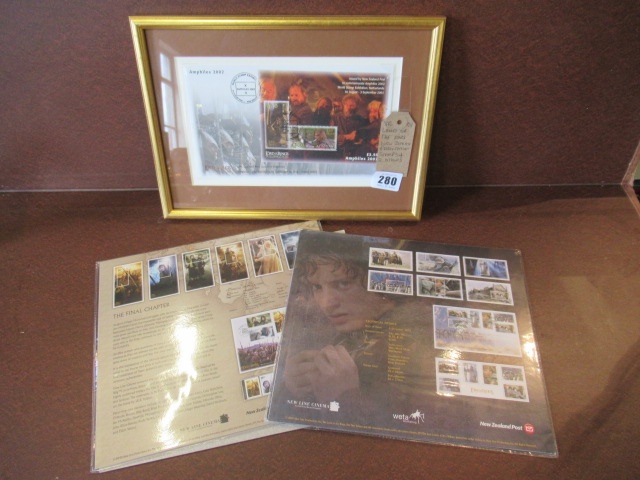 LORD OF THE RINGS NEW ZEALAND PRESENTATION  STAMPS AND TWO OTHERS  Image