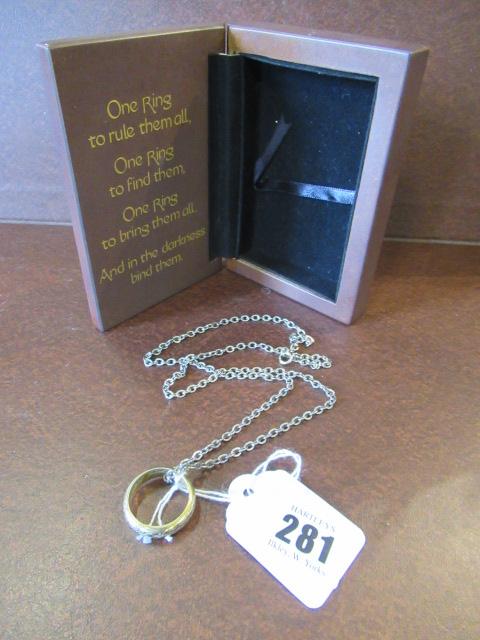 LORD OF THE RINGS ORDER OF THE RING NECKLACE Image