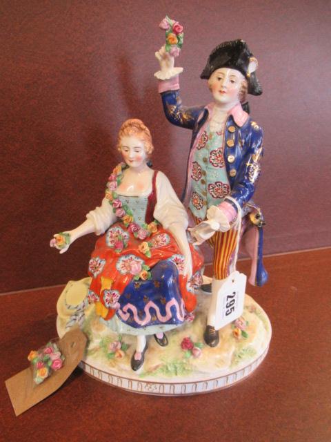 GERMAN PORCELAIN FIGURAL GROUP Image