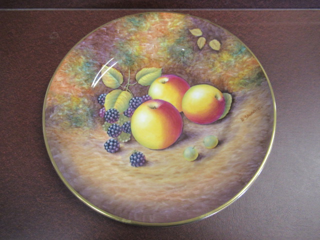 CHINA CABINET PLATE PAINTED BY D SHINNIE Image