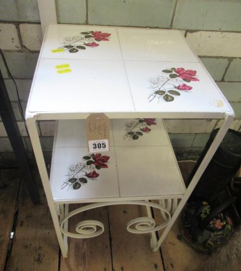 TILED TWO TIER TABLE Image