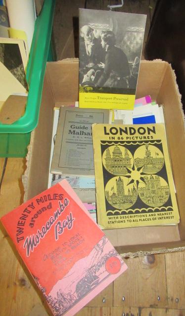 BOX OF GUIDE BOOKS AND THEATRE PROGRAMMES Image