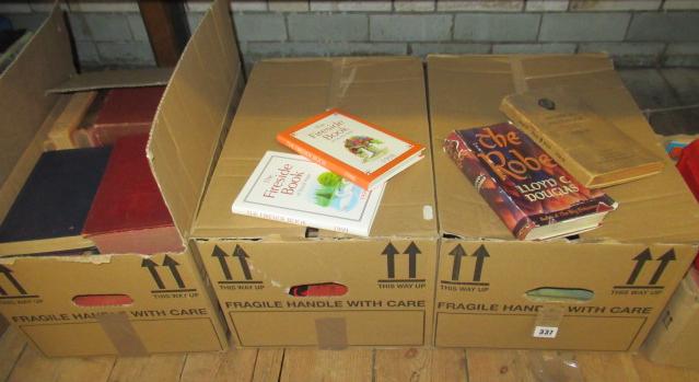 THREE BOXES OF VINTAGE BOOKS Image
