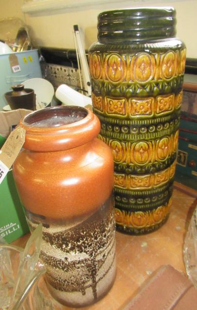 TWO WEST GERMAN VASES Image
