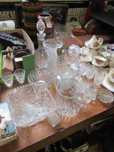 QUANTITY OF CUT GLASS Image